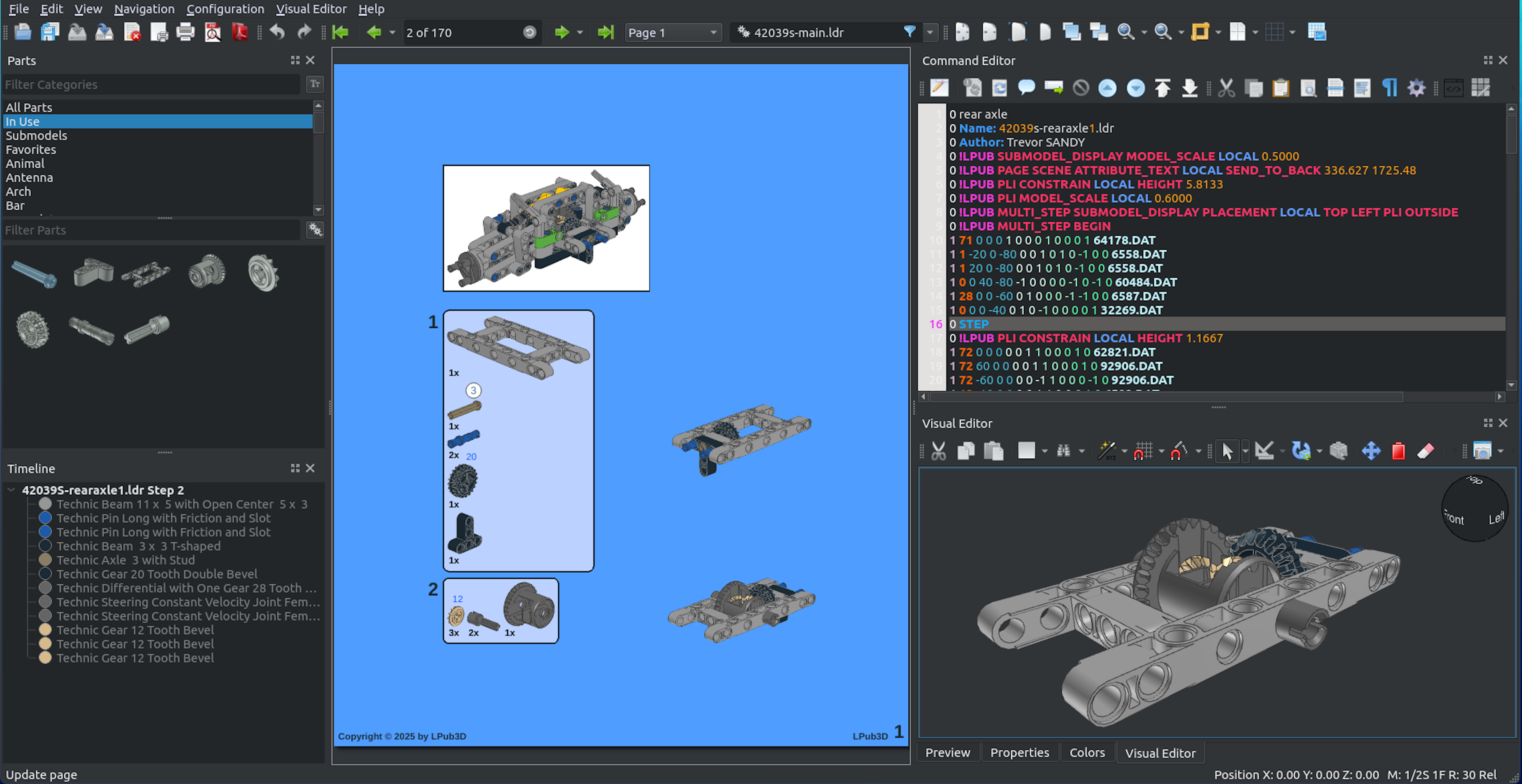 Ldraw Editor LPub3D | An LDraw™ editor for LEGO® style digital building instructions.