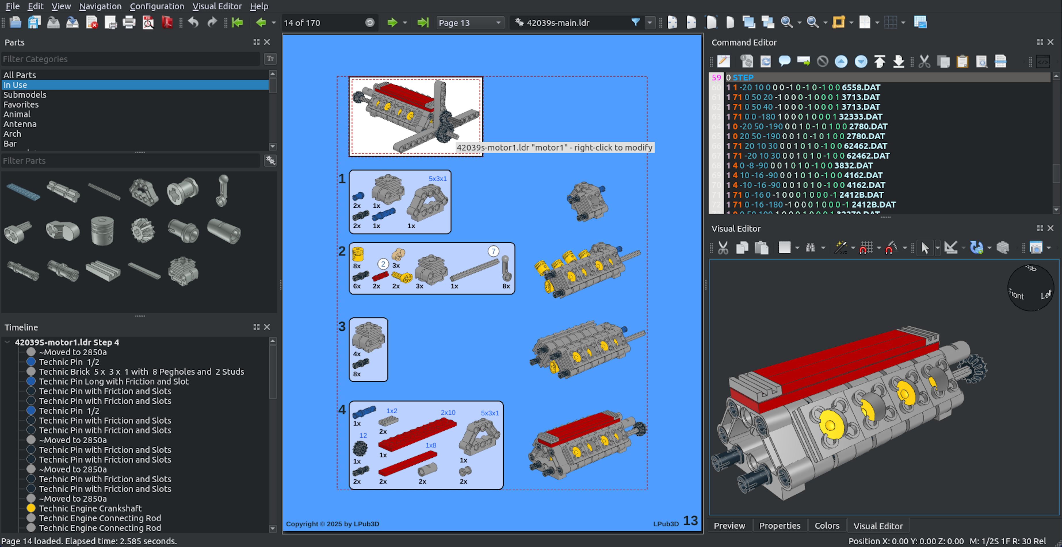 LPub3D | An LDraw™ editor for LEGO® style digital building instructions.